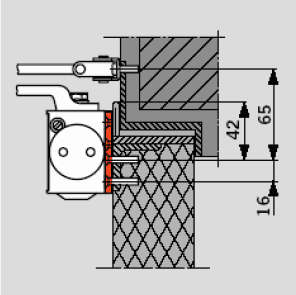 Монтажная пластина. Артикул №7380. Доводчик дверной DORMA TS-73V